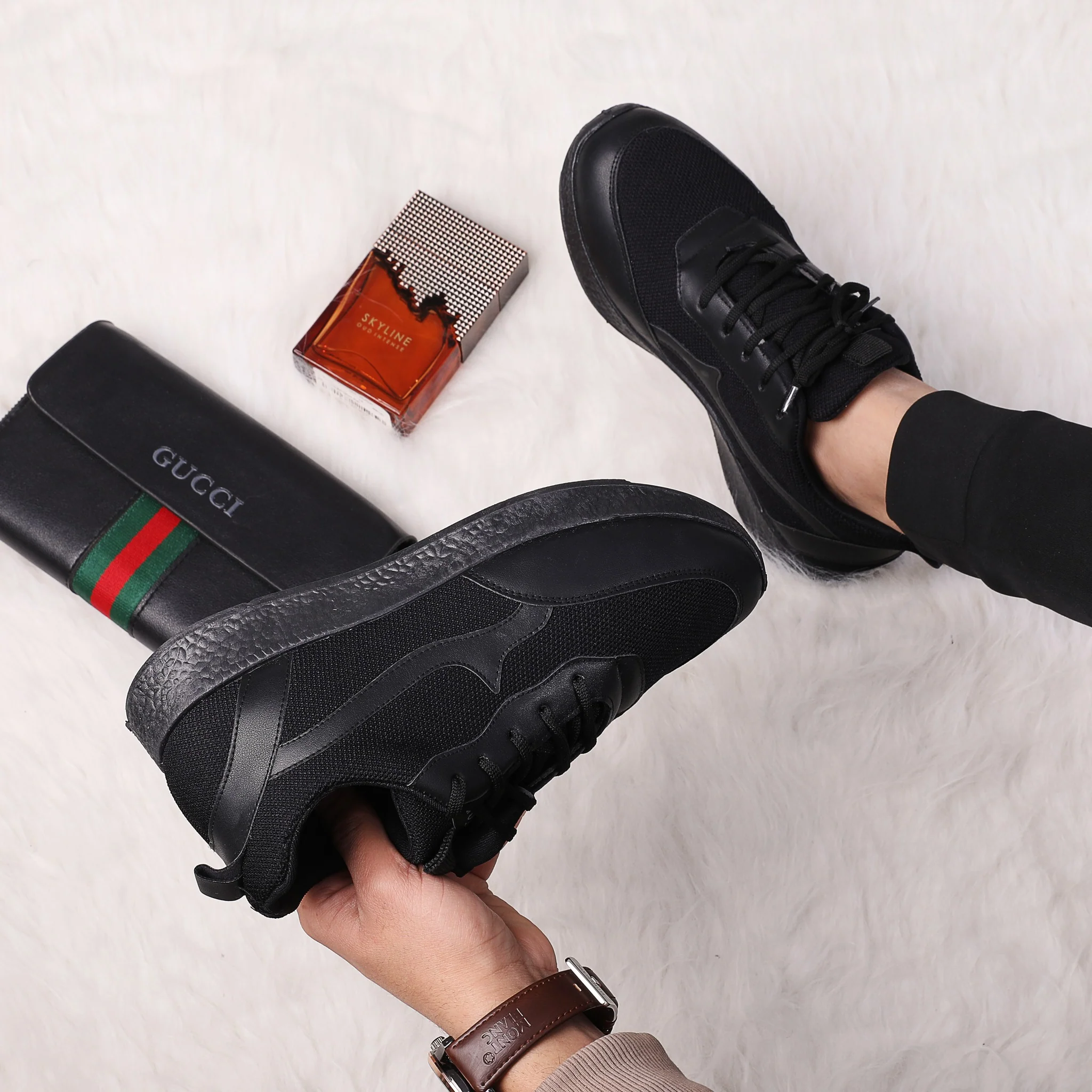 حذاء سنيكر كاجوال بتصميم بيزيك مريح بألوان صريحة t20 - Image 15