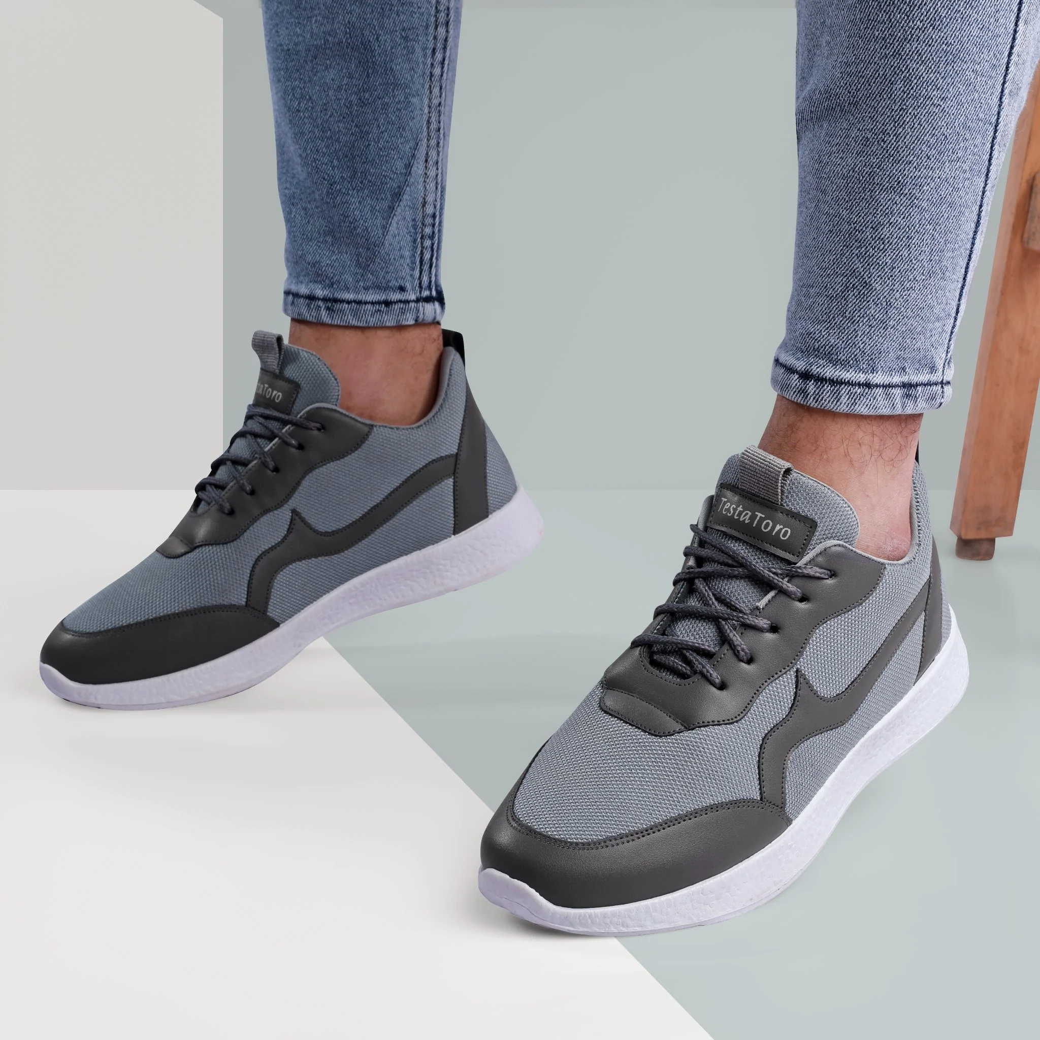 حذاء سنيكر كاجوال بتصميم بيزيك مريح بألوان صريحة t20 - Image 3