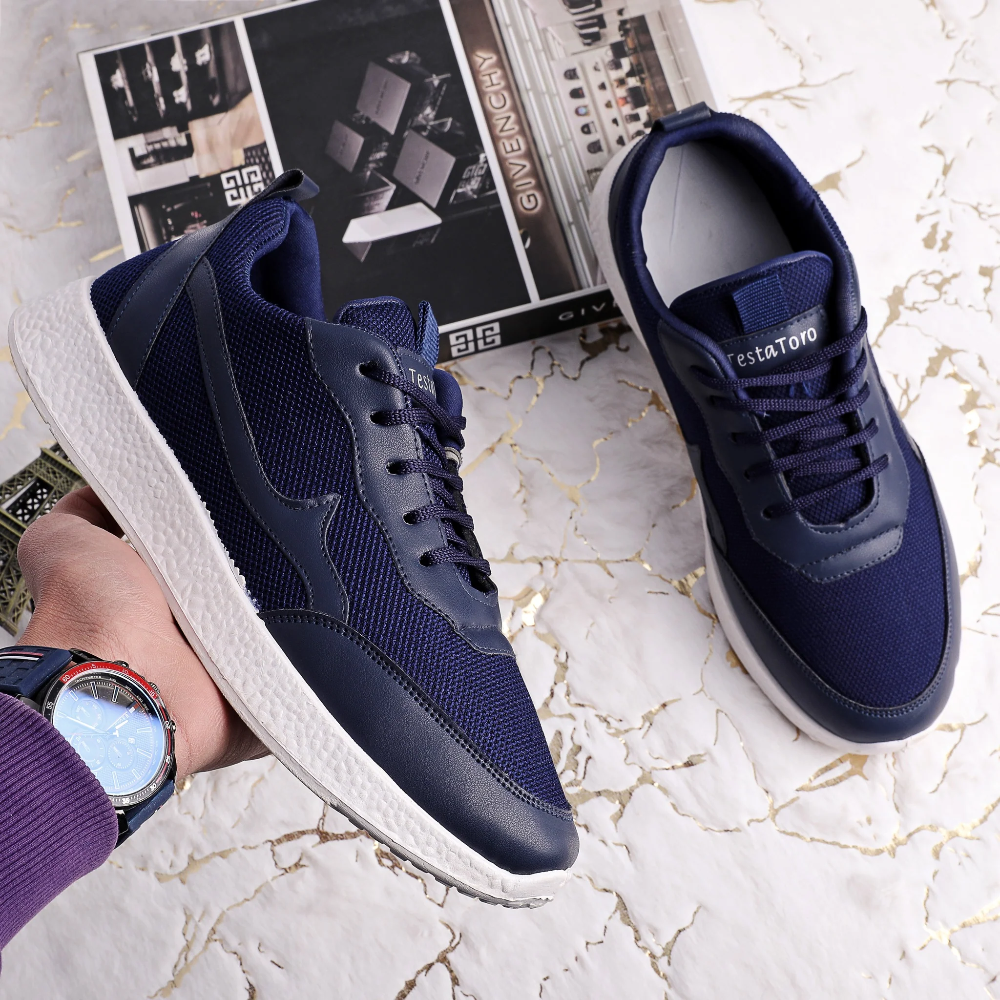 حذاء سنيكر كاجوال بتصميم بيزيك مريح بألوان صريحة t20 - Image 8